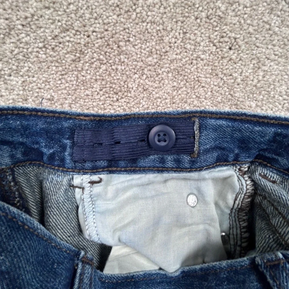 The Children's Place Boys Straight Slim Jeans Dark Wash Adjustable Waist Size 8